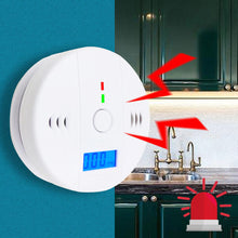 Load image into Gallery viewer, LCD CO Sensor Work Alone Built In 85dB Siren Sound Independent Carbon Monoxide Poisoning Warning Alarm Detector
