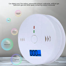 Load image into Gallery viewer, LCD CO Sensor Work Alone Built In 85dB Siren Sound Independent Carbon Monoxide Poisoning Warning Alarm Detector

