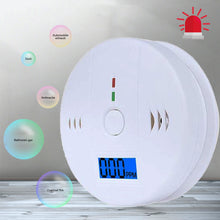 Load image into Gallery viewer, LCD CO Sensor Work Alone Built In 85dB Siren Sound Independent Carbon Monoxide Poisoning Warning Alarm Detector
