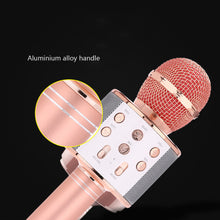 Load image into Gallery viewer, Professional Handheld Wireless Karaoke USB Voice Changing Speaker Microphone for Music Player Singing Recorder KTV

