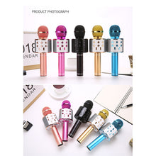 Load image into Gallery viewer, Professional Handheld Wireless Karaoke USB Voice Changing Speaker Microphone for Music Player Singing Recorder KTV
