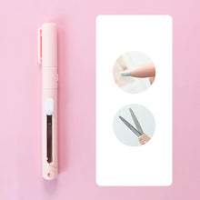 Load image into Gallery viewer, Mini Colorful Folding Scissors Hand Tent Cutting Mini Engraving Knife Scissors Paper Trimming Utility Knife
