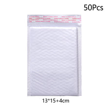 Load image into Gallery viewer, 50Pcs Bubble Mailers White Poly Bubble Mailer Self Seal Padded Gift Bag Packaging Envelope Bags Book Shipping Package Bag
