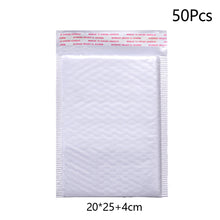 Load image into Gallery viewer, 50Pcs Bubble Mailers White Poly Bubble Mailer Self Seal Padded Gift Bag Packaging Envelope Bags Book Shipping Package Bag
