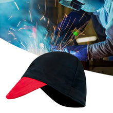 Load image into Gallery viewer, 1PC Flame-Retardant Peaked Cap With Nylon Sweat-Absorbing Lining Fireproof Dust-Proof Labor Protection Head Cover Welding Protective Equipment
