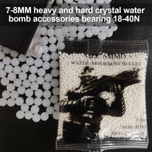 Load image into Gallery viewer, 1Pack 7-8MM Toughened And Strengthened Water Absorbent Bullet Gel Ammo For Live CS Soft Bullet Gun Accessories Pressure-Bearing 18-40N
