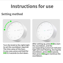 Load image into Gallery viewer, Rotary Timer With LED Spot Display Stand Magnetically Fixed Learn Kitchen Fitness Timing Reminder Time Management Device
