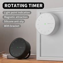 Load image into Gallery viewer, Rotary Timer With LED Spot Display Stand Magnetically Fixed Learn Kitchen Fitness Timing Reminder Time Management Device
