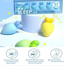 Load image into Gallery viewer, Radish Shaped Soundproof Earplugs Soft Rebound Sponge Anti-Noise Mute Earplugs Reusable Colorful Noise Reduction Sleeping Earplugs
