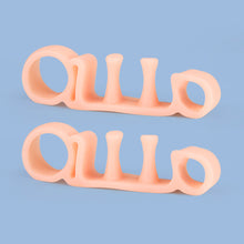 Load image into Gallery viewer, Five Hole Toe Splitter Soft Comfortable Thumb Valgus Corrector Relieve Thumb Valgus Toe Overlap Shock Absorption Decompression Foot Care
