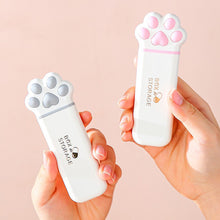 Load image into Gallery viewer, Creative Mini Cat Claw Pill Box Portable Moisture-proof Triple Grid Medicine Box Daily Medication Jewelry Storage Box
