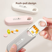 Load image into Gallery viewer, Portable Creative Mini Pill Box Durable Sturdy Triple Grid Medicine Box Daily Medication Jewelry Storage Box
