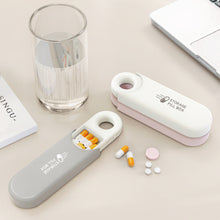 Load image into Gallery viewer, Portable Creative Mini Pill Box Durable Sturdy Triple Grid Medicine Box Daily Medication Jewelry Storage Box
