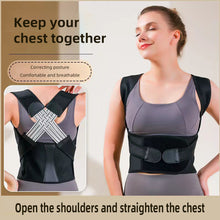 Load image into Gallery viewer, Four Ribbon Posture Corrector Invisible Comfortable Breathable Back Correction Strap Improve Hunchback Spine Back Orthopedic Braces
