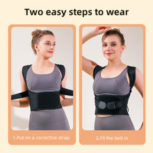 Load image into Gallery viewer, Four Ribbon Posture Corrector Invisible Comfortable Breathable Back Correction Strap Improve Hunchback Spine Back Orthopedic Braces
