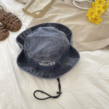 Load image into Gallery viewer, Western Women Cowboy Hats with String Vintage Embroidered Bucket Hats For Female Anti-UV Protection Fisherman Hats Camping Hiking Mountaineering Hats
