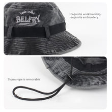 Load image into Gallery viewer, Western Women Cowboy Hats with String Vintage Embroidered Bucket Hats For Female Anti-UV Protection Fisherman Hats Camping Hiking Mountaineering Hats
