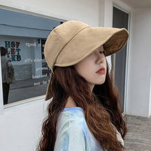 Load image into Gallery viewer, Women's Bow Tie Sun hat Portable Foldable Fisherman Cap Sunscreen UV Protection Cap Wide Brim Adjustable Bucket Caps Hat Travel Female Gift
