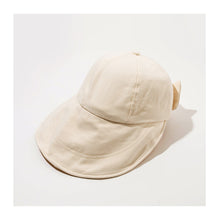 Load image into Gallery viewer, Women's Bow Tie Sun hat Portable Foldable Fisherman Cap Sunscreen UV Protection Cap Wide Brim Adjustable Bucket Caps Hat Travel Female Gift

