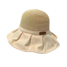 Load image into Gallery viewer, Sun Hat Women's Hollow Breathable Sunshade Hat Adjustable Bow Tie Fisherman Hat Foldable UV Protection Sunscreen Hat Travel Female Gift
