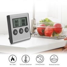 Load image into Gallery viewer, Digital Remote Wireless Food Kitchen Oven Thermometer Probe For BBQ Grill Oven Meat Timer Temperature Manually Set
