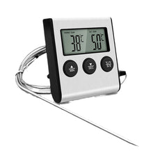 Load image into Gallery viewer, Digital Remote Wireless Food Kitchen Oven Thermometer Probe For BBQ Grill Oven Meat Timer Temperature Manually Set

