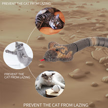 Load image into Gallery viewer, Smart Sensing Interactive Cat Toys Automatic Eletronic Snake Cat Teasering Play USB Rechargeable Kitten Toys Halloween Tricky Toy
