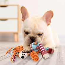 Load image into Gallery viewer, Pet Dog Squeaky Toys Animals Shapes Squeaky Plush Chew Toys for Small Medium Large Dogs
