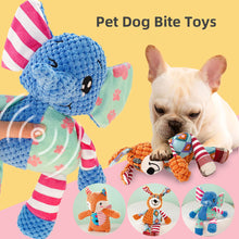 Load image into Gallery viewer, Pet Dog Squeaky Toys Animals Shapes Squeaky Plush Chew Toys for Small Medium Large Dogs
