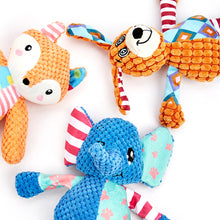 Load image into Gallery viewer, Pet Dog Squeaky Toys Animals Shapes Squeaky Plush Chew Toys for Small Medium Large Dogs
