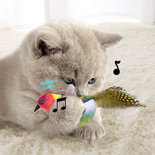 Load image into Gallery viewer, Funny Feather Cat Plush Teaser Wand with Bell Pet Interactive Feather Toys Cat Stick Toy for Kitten Catching Toy Playing Teaser Cat Supplies
