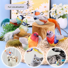 Load image into Gallery viewer, Funny Feather Cat Plush Teaser Wand with Bell Pet Interactive Feather Toys Cat Stick Toy for Kitten Catching Toy Playing Teaser Cat Supplies
