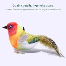 Load image into Gallery viewer, Funny Feather Cat Plush Teaser Wand with Bell Pet Interactive Feather Toys Cat Stick Toy for Kitten Catching Toy Playing Teaser Cat Supplies
