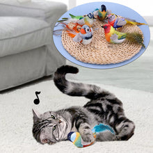 Load image into Gallery viewer, Funny Feather Cat Plush Teaser Wand with Bell Pet Interactive Feather Toys Cat Stick Toy for Kitten Catching Toy Playing Teaser Cat Supplies

