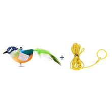 Load image into Gallery viewer, Funny Feather Cat Plush Teaser Wand with Bell Pet Interactive Feather Toys Cat Stick Toy for Kitten Catching Toy Playing Teaser Cat Supplies
