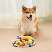 Load image into Gallery viewer, Pet Dog Squeaky Toys Animals Shapes Squeaky Plush Chew Toys with Bell for Small Medium Large Dogs
