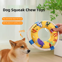 Load image into Gallery viewer, Pet Dog Squeaky Toys Animals Shapes Squeaky Plush Chew Toys with Bell for Small Medium Large Dogs

