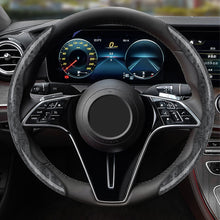 Load image into Gallery viewer, 2Pcs Universal Car Steering Wheel Covers Auto Interior Decorative Accessories Anti Slip Protective Cover Carbon Fiber
