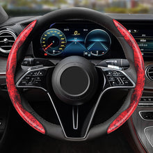 Load image into Gallery viewer, 2Pcs Universal Car Steering Wheel Covers Auto Interior Decorative Accessories Anti Slip Protective Cover Carbon Fiber
