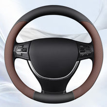 Load image into Gallery viewer, Car Steering Wheel Cover Non-slip PU Leather Auto Anti-Slip For 38cm Steering Wheel
