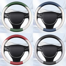 Load image into Gallery viewer, Car Steering Wheel Cover Non-slip PU Leather Auto Anti-Slip For 38cm Steering Wheel
