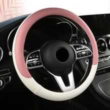 Load image into Gallery viewer, Car Steering Wheel Cover Non-slip PU Leather Auto For 38cm Steering Wheel
