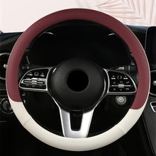 Load image into Gallery viewer, Car Steering Wheel Cover Non-slip PU Leather Auto For 38cm Steering Wheel
