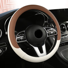 Load image into Gallery viewer, Car Steering Wheel Cover Non-slip PU Leather Auto For 38cm Steering Wheel
