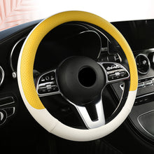 Load image into Gallery viewer, Car Steering Wheel Cover Non-slip PU Leather Auto For 38cm Steering Wheel
