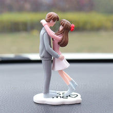 Load image into Gallery viewer, 2Pcs/Set Car Dashboard Doll Creative Couple Crystal Balloon House Ornament Decoration with Bench Auto Interior Accessories for Gift Girl Women
