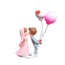Load image into Gallery viewer, 2Pcs/Set Car Dashboard Doll Lovely Bridegroom and Bride Balloon Pad Ornament Decoration with Bench Auto Interior Accessories for Gift Girl Women
