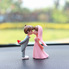 Load image into Gallery viewer, 2Pcs/Set Car Dashboard Doll Lovely Bridegroom and Bride Balloon Pad Ornament Decoration with Bench Auto Interior Accessories for Gift Girl Women
