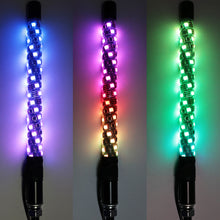 Load image into Gallery viewer, 30cm/1ft Remote Control LED Whip Lights Colorful Flagpole Antenna Whips for UTV ATV Off Road Truck Sand Buggy Dune RZR
