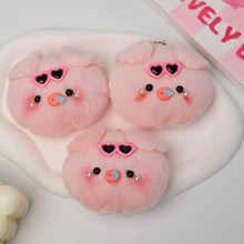 Load image into Gallery viewer, Cute Glasses Pig Scarf Bib Pig Cartoon Keychain Pendant Soft Doll Bag Plush Ornament Doll Keyring Pendant Gift
